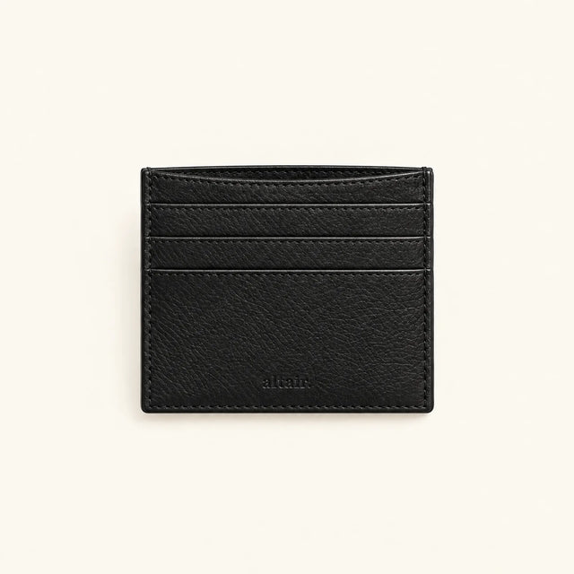 Altair Leather Card Holder — Black