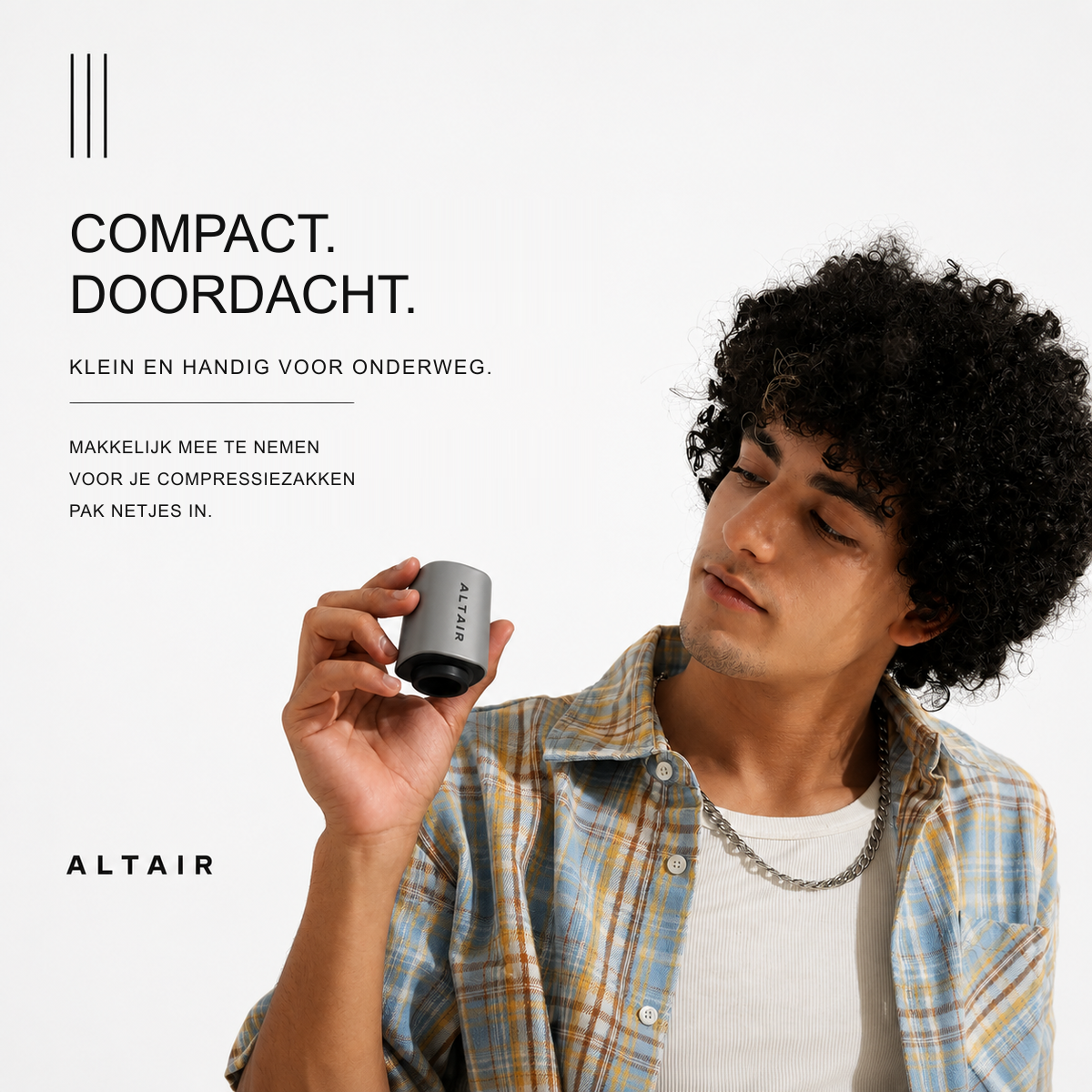 ALTAIR X3-vacuümzakken met samengeperste kleding