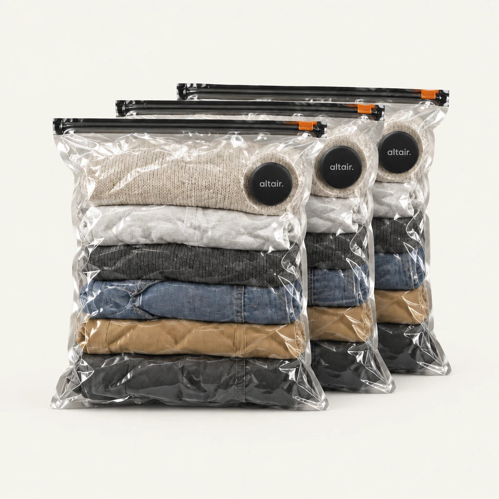 ALTAIR vacuümzakken voor op reis (3 stuks)